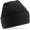Beechfield, Acryl-Strickmütze für Erwachsene, zum Aufschlagen, Unisex Gr. Einheitsgröße, schwarz