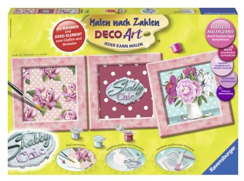 Ravensburger 28971 - Shabby Chic - Malen nach Zahlen-Deco Art, 60 x 20 cm