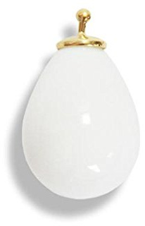 HEIDE HEINZENDORFF Einhängerpaar Tropfen Keramik Weiß, 12 x 16 mm
