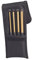 Starrett SB248Z Extended Length Brass Drive Pin Punch 4-Piece Set, 3/16-3/8 Pin Diameters, 8 Overall Length, 3-1/2 Pin Length, In Fabric Pouch