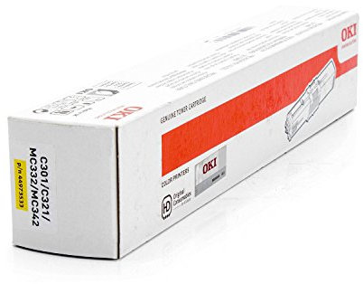 Original OKI 44973533 / C301, für MC 332 DN Premium Drucker-Kartusche, Gelb, 1500 Seiten