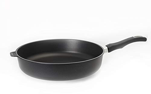 Original Gundel GUSS-BRATPFANNE INDUKTION hoch, Ø 32 cm, Höhe 7,5 cm, Hochrandpfanne PFOA-frei, Akku-Therm Boden - abnehmbarer Designer-Stiel