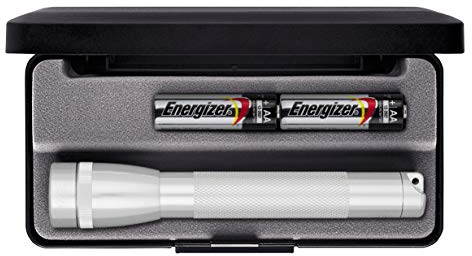 MAGLITE M2A10L Mini Maglite Glühlampe 2AA Taschenlampe silber Präsentationsbox