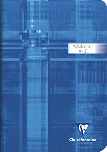 Clairefontaine 3548C Vokabelheft (DIN A5, 14,8 x 21 cm, liniert mit Mittelstrich, 48 Blatt) 1 Stück farbig sortiert