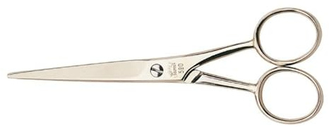 nippes Solingen professionelle Friseur-Bartschere aus gehärtetem Stahl | 13 cm | Schere zum Schneiden des Bartes | Präziser Bartschnitt | Qualität aus Solingen