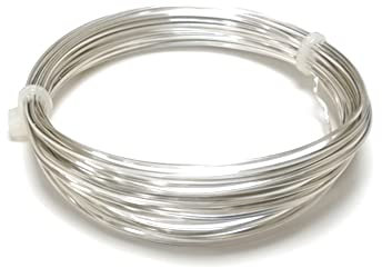 Copper Craft Wire Silver 925 Plated Square 6M Coil 0.8mm Thick