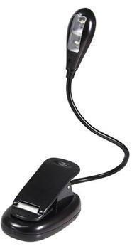 GadgetinBox 8482; - Flexible LED Reading Light Lamp For Amazon Kindle 3 4 & Touch, Kobo Wireless & Touch, BlackBerry, Samsung, HTC Tablets, Sony eBook Readers, Maps and more (Black)