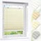 Victoria M. Easyfix Plissee Faltrollo ohne Bohren Plisseeanlage Klemmfix mit Klemmträger für Fenster und Türen, Größe: 100 x 100 cm, Farbe: Creme
