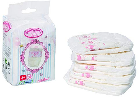 Zapf Creation 792308 Baby Annabell Windeln, Mehrfarbig, 5 Stück