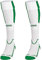 JAKO Unisex Stutzenstrumpf Lazio, Weiß/Sportgrün, 39-42