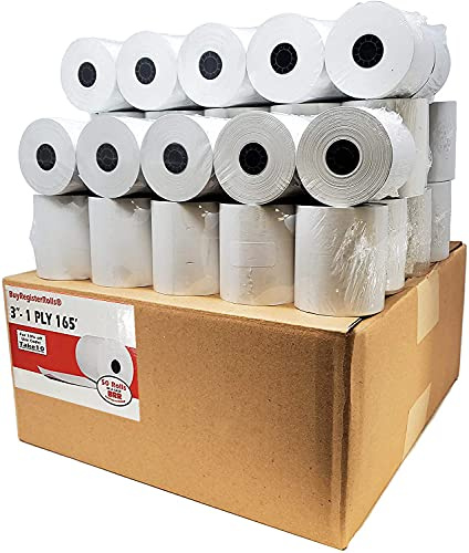 Star SP700 Kitchen Printer Paper (50 Rolls) 3 x 165' 1 Ply Bond (Non -Thermal) Receipt Paper POS Cash Register Paper for TMU200 SRP275 from BuyRegisterRolls