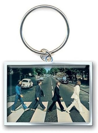 Beatles - Keyring Abbey Road Crossing Photo Print (in 3 cm x 3,7 cm)