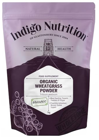 Indigo Herbs Organic EU Wheatgrass Powder 1kg