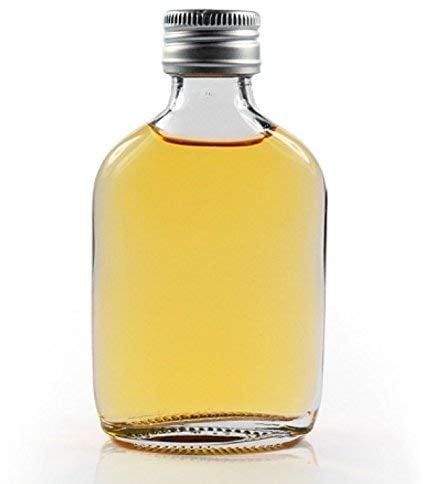 Wares of Knutsford 36 x 50ml Mini Glass Bottle - Small Hip Flask Glass Bottles with Silver Caps for Zam Zam Water, Weddings & Events