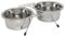 Nobby INOX Double Diner Mangeoire avec Pied pour Chien 13 cm 0,35 L