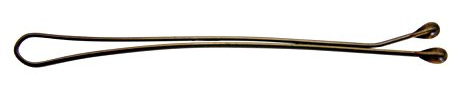 Comair 3150082 Haarklemmen Klassik, 24er Karte, 48 mm, braun