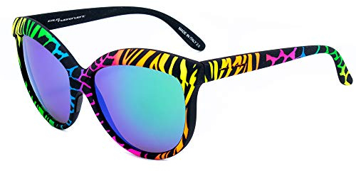 Italia Independent Damen 0092-ZEF-149 Sonnenbrille, Mehrfarbig (Amarillo), 58.0