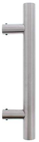 ToniTec Stoßgriff Edelstahl Stangengriff gerade Haustürgriff Grifflänge 500 mm Achsmaß 300 mm