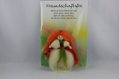 JoJo, Wichtel Arts, J093-007, Glücksfee, Freundschaftsfee, Filz, 9cm, mit Spruch