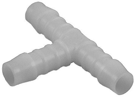 Neutral Schlauchverbinder T-Stück 8mm, Kunststoff, Weiß