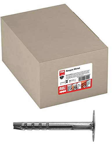 TOX Taco de aislamiento metálico Keeper Metal 8 x 140 mm, 100 piezas, 027100231