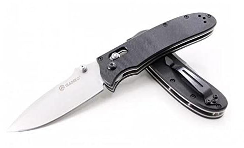Ganzo G704-BK Messer G704 Grifffarbe: Schwarz - Klingenlänge:8,5cm-Verschlussart:G-Lock-Klingenstahl:440CrostfreierEdelstahl(58-60HRC)