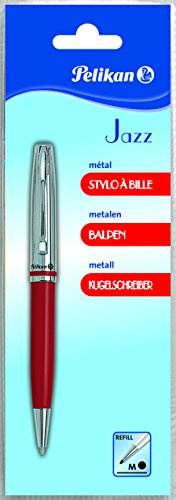 Pelikan Jazz Kugelschreiber, einziehbar, aus Metall, Rot