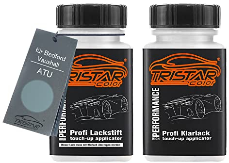 TRISTARcolor Autolack Lackstift Set für Bedford/Vauxhall ATU Iceberg Perl Basislack Klarlack je 50ml