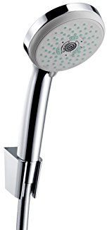 hansgrohe Croma 100 Duschkopf, inkl. Duschkopfhalter, 3 Strahlarten, Chrom