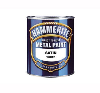 Hammerite Direct to Rust Satin Finish Paint - Black 250ml