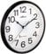 Atlanta Funk Wanduhr Küchenuhr 26 cm Schwarz 4378-7