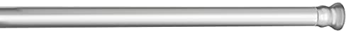 WENKO Teleskop-Duschstange, ausziehbare Duschvorhangstange zum Klemmen – ohne Bohren und ohne Rückstände, aus rostfreiem und langlebigem Aluminium, Ø 2 x 110-185 cm, Chrom