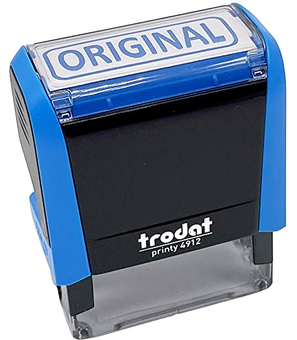 'trodat 43516 X selbstfärbender Stempel Original Gummi blau [French Import]
