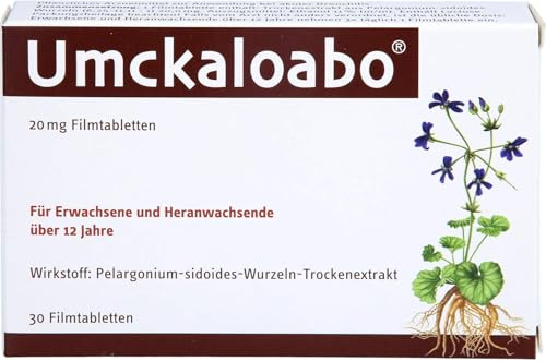 Umckaloabo Filmtabletten bei akuter Bronchitis 30 Stück, alkoholfrei | Lindert die belastenden Symptome wie Reizhusten & beschleunigt die Heilung, rein pflanzlicher Stoff, praktisch für unterwegs