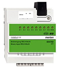 Merten 644792 Binäreingang REG-K/8x24, lichtgrau