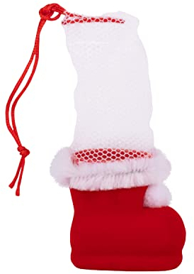 Idena 8550024 - Nikolausstiefel, Rot, Nikolaus, zum Befüllen, Geschenk, Verpackung, Weihnachten