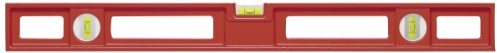 BMI 665080S Aludruckgusswasserwaage, Länge 80 cm, 2 vertikal Libellen, pulverbeschichtet