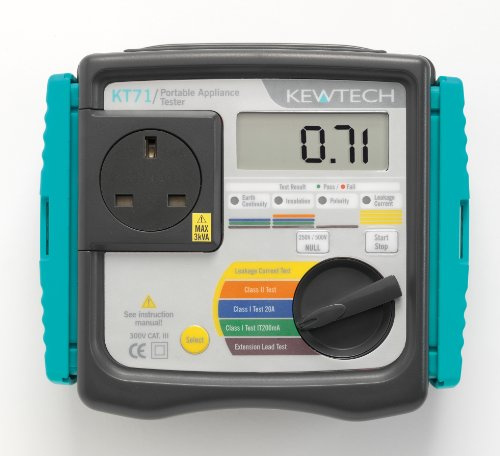 Kewtech KT71 Manual Hand Held PAT Tester, mains operated