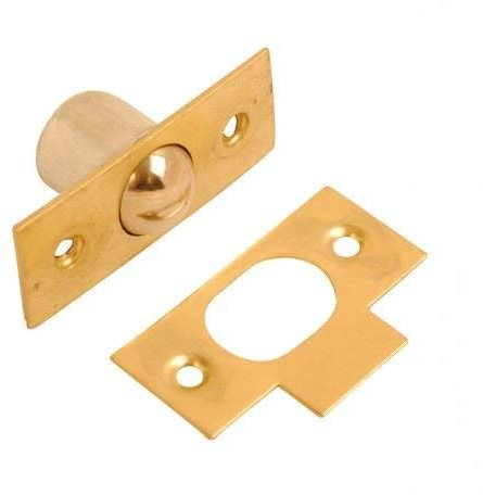 19mm (3/4) Bales Roller Bolt Door Catch Electro Brass