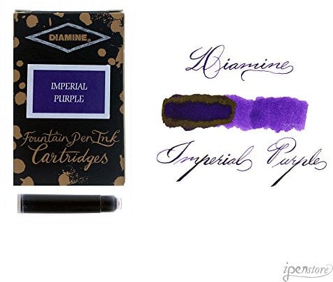Diamine Imperial Purple fountain pen ink cartridges 18 PACK