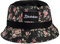 Blackskies® Black Beauty Bucket Hat | Damen Herren Urlaub Strand Blumen Sonnenhut Fischerhut Schwarz mit Rosen