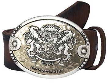 Stockerpoint Herren GO-75 Gürtel, Braun (Mocca), 90 cm