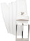 LINDENMANN Leder-Gürtel Herren 35 mm breit, Gürtel Herren Vollledergürtel, cognac/grau/weiss, Größe/Size:Bundweite 105 cm Gesamtlänge 120 cm W 41.3 XL, Farbe/Color:weiss