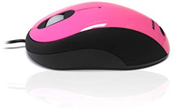Accuratus Image Pink - USB Full Size Computer Mouse with Glossy Finish