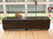 Mendler Bank Sitzbank mit Aufbewahrung Kriens XXL, Leder + Kunstleder, 180x45x45cm - braun