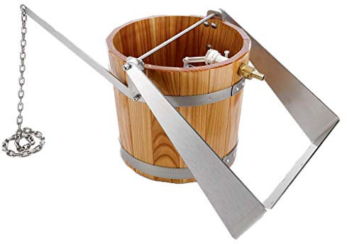 Sauna 87038 Seau de douche cascade avec support pour montage mural ou au plafond