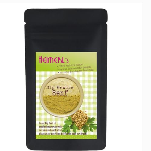 HEIMERLs Gewürz Dip Senf 80g - zum Herstellen von Grilldips, Brotaufstrich und für Salatdressings geeignet