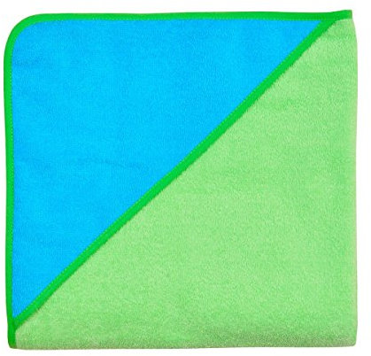 Wörner Südfrottier Kapuzenbadetuch unbestickt uni quadratisch Frottee 80cm 100cm 140cm (140x140cm, limone/ozean)