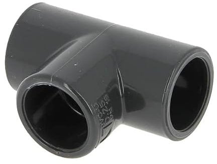 Raccord PVC pression noir en T - Femelle - Ø 25 mm - Girpi