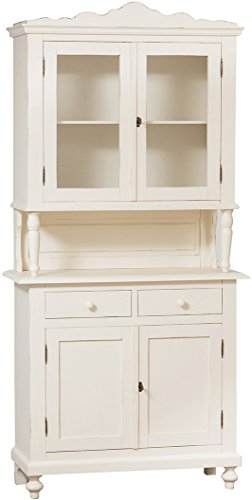 Biscottini Buffetschrank Holz massiv Made in Italy - Vitrinenschrank Vintage 238x43x107 cm - Küchenbuffet buffetschrank landhausstil - Wohnzimmer möbel